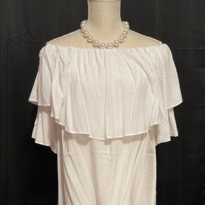 White off the shoulder blouse